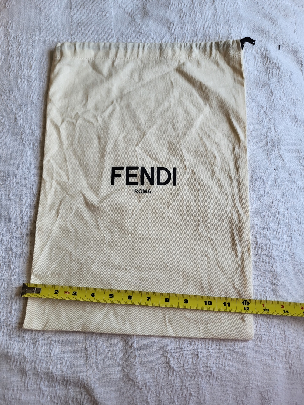 Fendi Roma Cream Drawstring Dust Bag - Picture 6 of 6